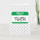 Recherche de tigre blanc vœux cartes Moderne