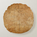 Recherche de carte de trésor coussins Monde