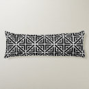Recherche de lignes de zigzag coussins Noir et blanc