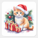 Recherche de joyeux chat de autocollants Vacances heureuses