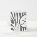 Recherche de motif zèbre tasses Impression d'animal