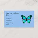 Recherche de conception de papillon cartes visite Bleu