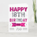 Recherche de 18ème anniversaire cartes 18e