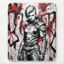 Recherche de graffitis tapis souris Rouge