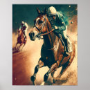 Recherche de jockeys posters Rétro