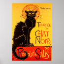 Recherche de vintage cat posters Noir