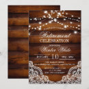 Recherche de bois et dentelle invitations Rustique