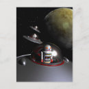 Recherche de soucoupes cartes postales Science fiction