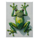 Recherche de grenouille verte art Géométrique