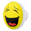 Recherche de visage jaune boutons et poignées de porte Rire