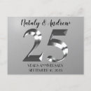 Recherche de 25 ans mariage cartes postales Argent