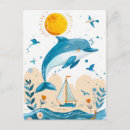 Recherche de dessin de dauphin cartes postales Mignon