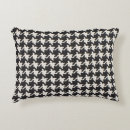Recherche de pied de poule s coussins Noir et blanc