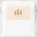 Recherche de rectangle autocollants Monogramme