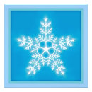 Recherche de flocons de neige posters Turquoise