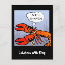 Recherche de homards cartes postales Rouge