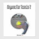 Recherche de joueur de tennis autocollants Drôle