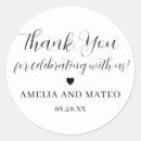 Recherche de merci mariage autocollants Coeur