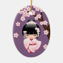 Recherche de geisha ornements Kokeshi