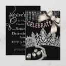 Recherche de noires et argentées invitations Paillettes