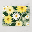 Recherche de fleur de marguerite cartes postales Jaune