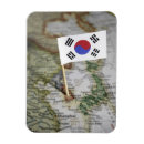 Recherche de coréen magnets Drapeau
