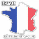 Recherche de carte france autocollants Drapeau