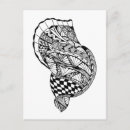 Recherche de motifs tribaux cartes postales Noir et blanc