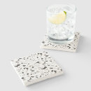 Recherche de marbre noir et blanc dessous de verres Granite