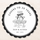 Recherche de vintage dessous de verres Noir et blanc