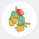 Recherche de tête rouge autocollants Oiseaux