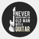 Recherche de joueur de guitare autocollants Guitariste