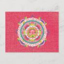 Recherche de mandala bleu cartes postales Violet