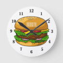 Recherche de hamburgers horloges Nourriture