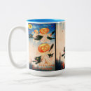 Recherche de chat noir halloween tasses Vintage