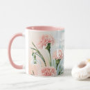 Recherche de fleur de janvier tasses Aquarelle