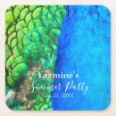 Recherche de peacock dessous de verres Coloré