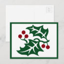 Recherche de houx cartes postales Rouge
