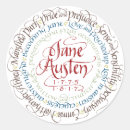 Recherche de sens autocollants Jane austen