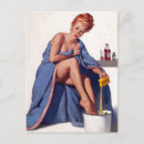 Recherche de vintage pin up vœux cartes Pincer