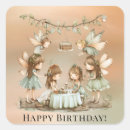 Recherche de fée vintage autocollants Jeune fille