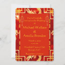 Recherche de dragon rouge invitations Rouge et or