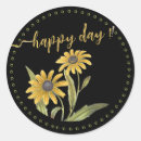 Recherche de marguerite jaune autocollants Noir