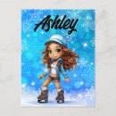 Recherche de patins de glace cartes postales Pour enfants