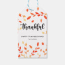Recherche de thanksgiving étiquettes cadeau Feuillage