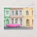 Recherche de voiture rose cartes postales Vintage