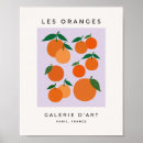 Recherche de motif floral vintage posters Orange