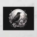 Recherche de corbeau gothique cartes postales Lune