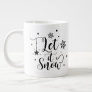 Recherche de salutations de noël tasses Typographie