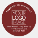 Recherche de logo rouge autocollants Customer